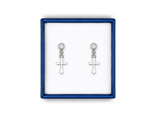 Divine Armor Silver studded Earrings