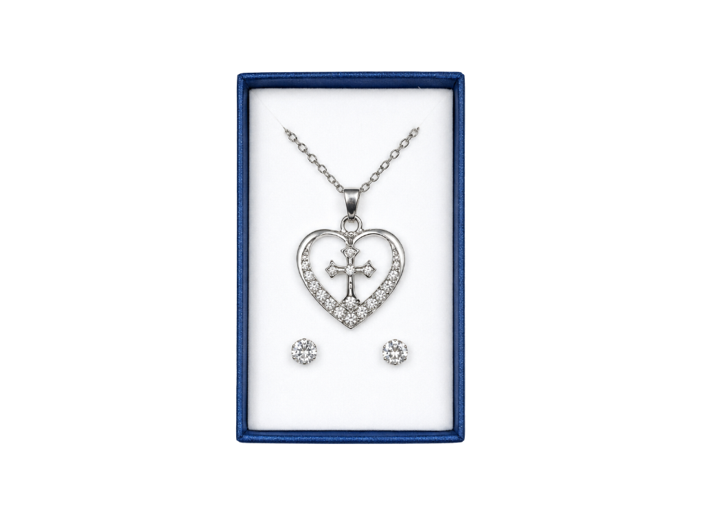 Sacred Shield Necklace & Earrings