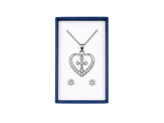 Sacred Shield Necklace & Earrings