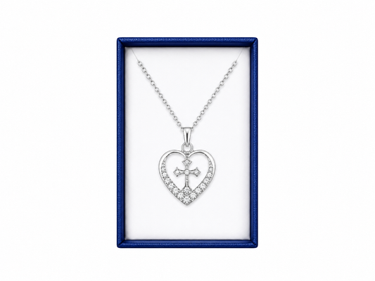Sacred Shield Silver Necklace