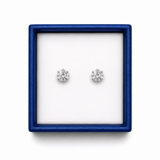 Roses of Redemption™ Crystal Silver Stud Earrings
