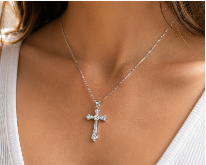 Pearl of Promise Silver Necklace