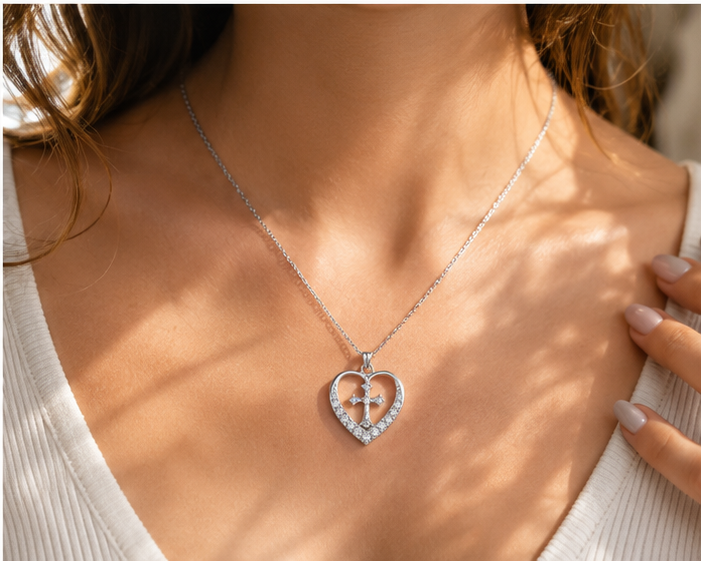 Sacred Shield Silver Necklace